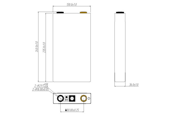 Комірка LiFePo4 Narada 125ah 3.2v LFP Prismatic A- Grade