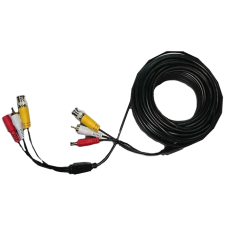 Патчкорд комбінований коаксіальний+живлення+звук 5м BNC+DC+AV