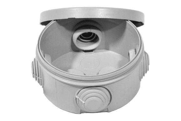 Коробка розподільча кругла  зовнішня IP54, UEA (80х45)