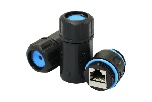 Водонепроникний з'єднувач IP68 RJ45-RJ45 STP кат.6