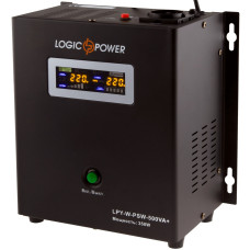 Джерело безперебійного живлення LogicPower LPY-W-PSW-500VA+ (350Вт)5A/10A, Lin.int., AVR, 1 x евро, LCD, метал, з правильною синусоїдою 12V, настінний Джерело безперебійного живлення LogicPower LPY-W-PSW-500VA+ (350Вт)5A/10A, Lin.int., AVR, 1 x евро, LCD, метал, з правильною синусоїдою 12V, настінний
