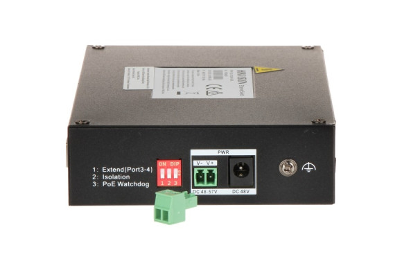 Hikvision DS‑3T0306HP‑E/HS – 4‑портовий Fast Ethernet Hi‑PoE‑комутатор
