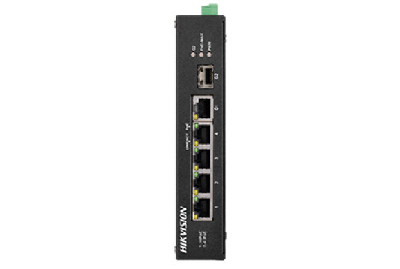 Hikvision DS‑3T0306HP‑E/HS – 4‑портовий Fast Ethernet Hi‑PoE‑комутатор