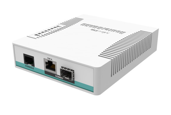MikroTik CRS106‑1C‑5S – компактний 6‑портовий smart‑комутатор (5x SFP + 1x combo)
