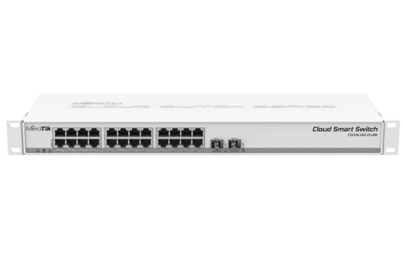 MikroTik CSS326-24G-2S+RM — Керований комутатор 24G з 10G SFP+ | DLM-project