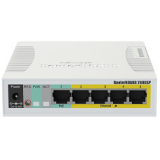 Комутатор MikroTik CSS106-1G-4P-1S (RB260GSP) Комутатор MikroTik CSS106-1G-4P-1S (RB260GSP)
