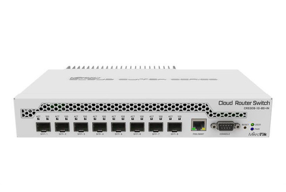 MikroTik CRS309-1G-8S+IN – 8-портовий 10G SFP+ комутатор від DLM project