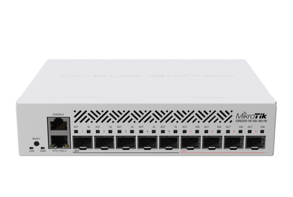 MikroTik CRS310-1G-5S-4S+IN — Керований комутатор з 1G, 5 SFP, 4 SFP+ | DLM-project