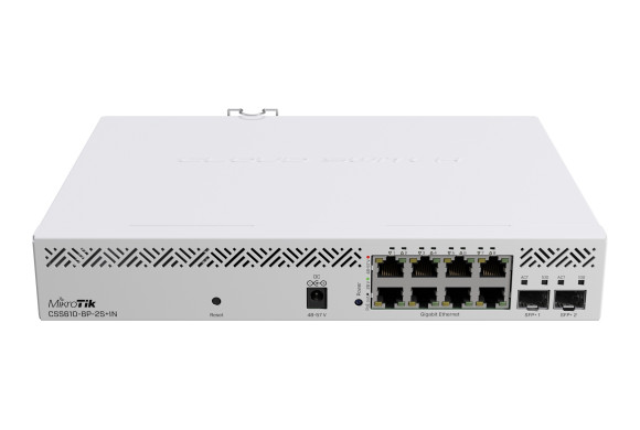 MikroTik CSS610-8P-2S+IN — Керований PoE комутатор з 10G SFP+ | DLM-project