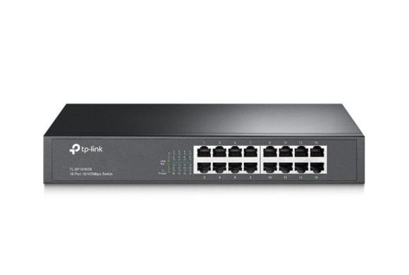 TP-Link TL-SF1016DS — 16-портовий Fast Ethernet комутатор у металевому корпусі | DLM-project