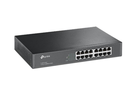 TP-Link TL-SF1016DS — 16-портовий Fast Ethernet комутатор у металевому корпусі | DLM-project