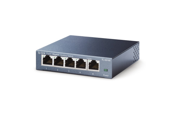 TP-Link TL-SG105 — 5-портовий гігабітний Ethernet-комутатор | DLM-project