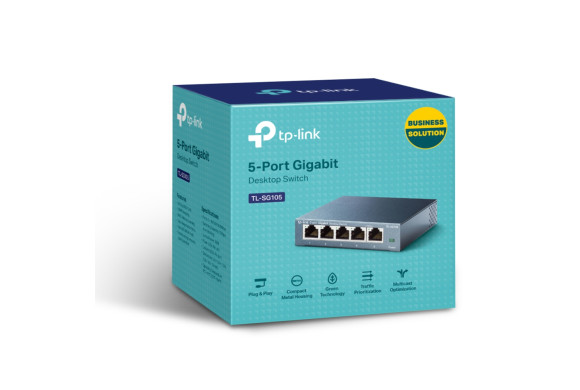 TP-Link TL-SG105 — 5-портовий гігабітний Ethernet-комутатор | DLM-project