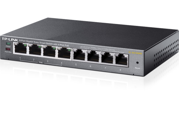 TP-Link TL-SG108PE — 8-портовий PoE+ гігабітний комутатор | DLM-project