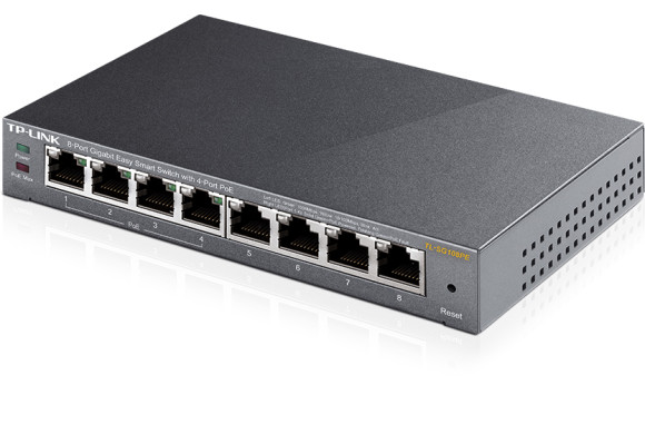 TP-Link TL-SG108PE — 8-портовий PoE+ гігабітний комутатор | DLM-project