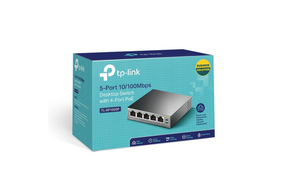 Комутатор TP-Link TL-SF1005P з PoE | DLM-project