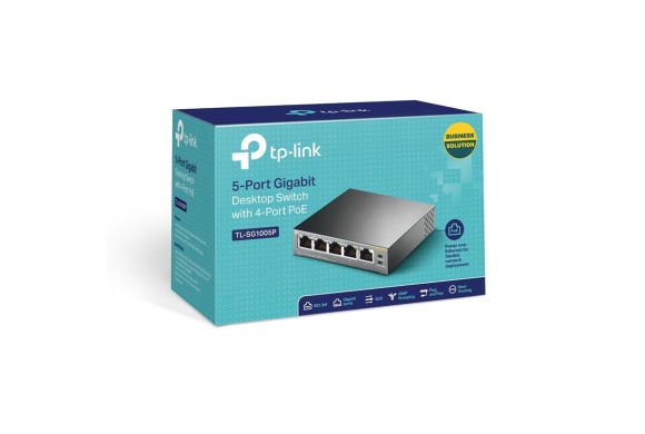TP-Link TL-SG1005P — 5-портовий гігабітний PoE-комутатор | DLM-project
