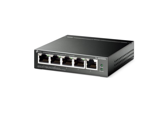 TP-Link TL-SG105PE — 5-портовий PoE+ гігабітний комутатор | DLM-project
