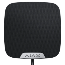 Дротова сирена для приміщень Ajax HomeSiren Fibra black
