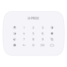 Бездротова сенсорна клавіатура для чотирьох груп U-Prox Keypad G4 White Бездротова сенсорна клавіатура для чотирьох груп U-Prox Keypad G4 White