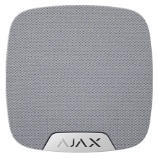 Бездротова сирена з клемою для додаткового світлодіода Ajax HomeSiren S (8PD) white