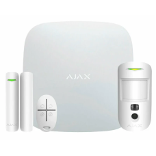 Комплект охоронної сигналізації Ajax StarterKit Cam Plus HDR ECG (8EU) UA white